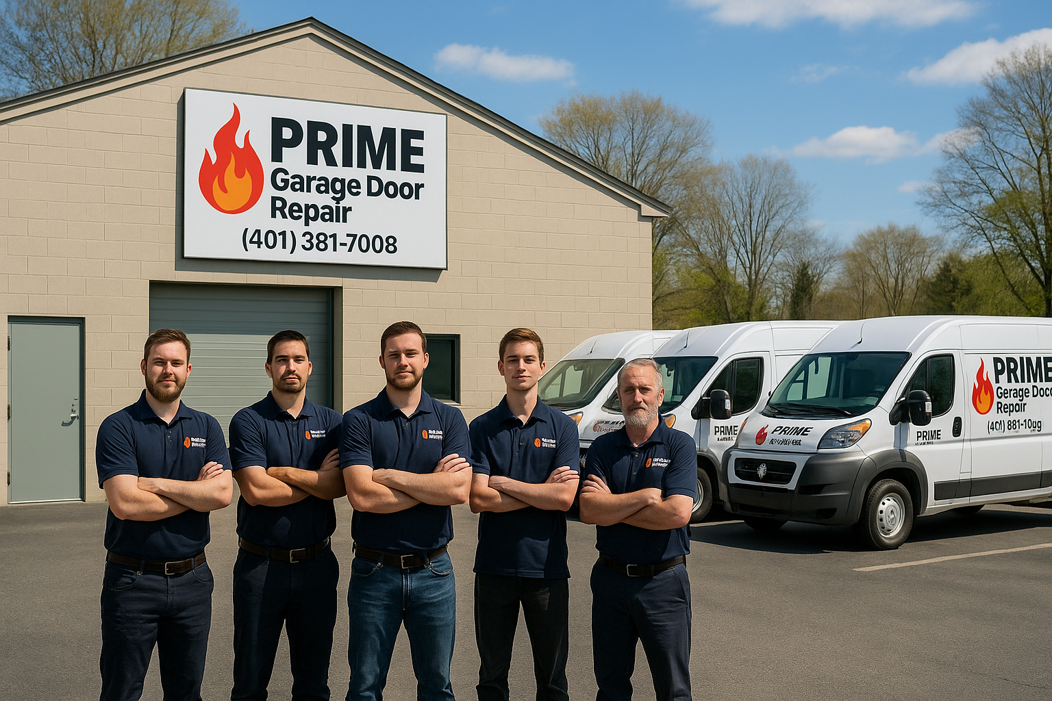 Professional garage door service in Cranston