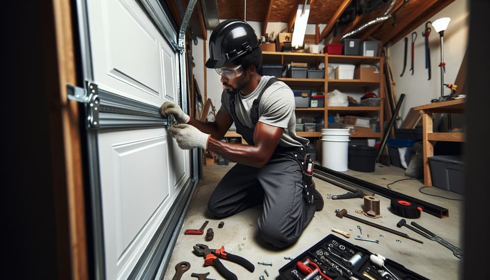 Our professional garage door roller replacement process
